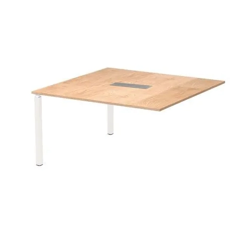 Modulo extension mesa roble patas blancas Eden