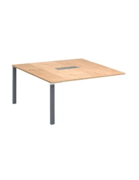 Modulo extension mesa roble patas antracita Eden