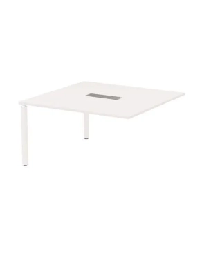 Modulo extension mesa blanca patas blancas Eden