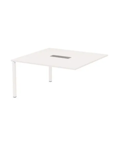Modulo extension mesa blanca patas blancas Eden