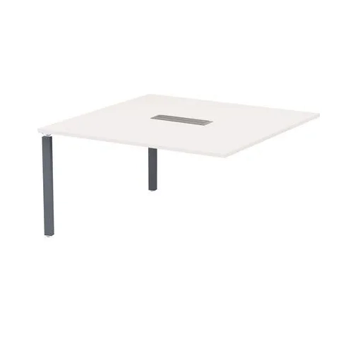 Modulo extension mesa blanca patas antracita Eden