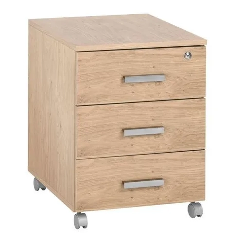 Cajonera roble con ruedas 3 cajones Eden