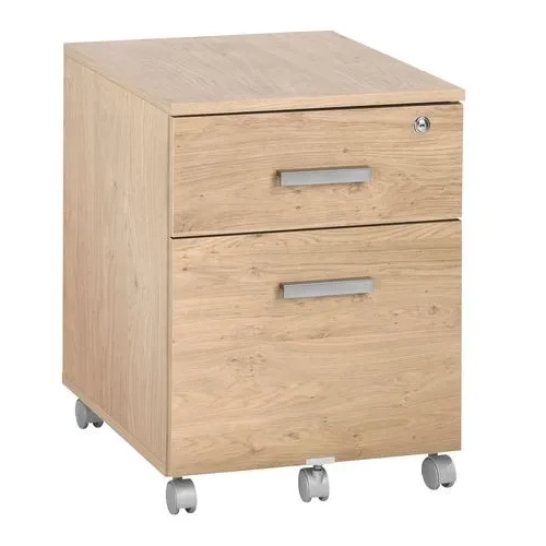 Cajonera roble con ruedas 2 cajones Eden