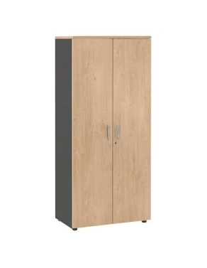 Armario alto 180x80 roble cuerpo antracita Eden