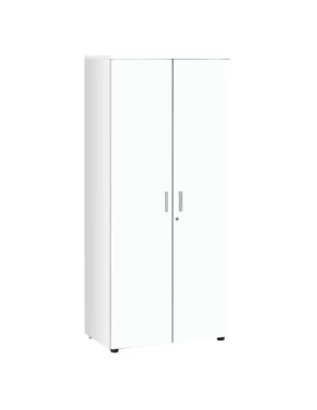 Armario alto 180x80 blanco cuerpo antracita Eden