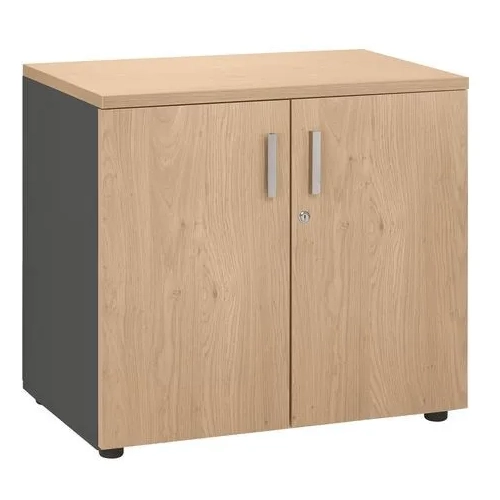 Armario bajo 72x80 roble cuerpo antracita Eden