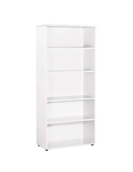 Bliblioteca alto 180x80 blanco cuerpo blanco Eden