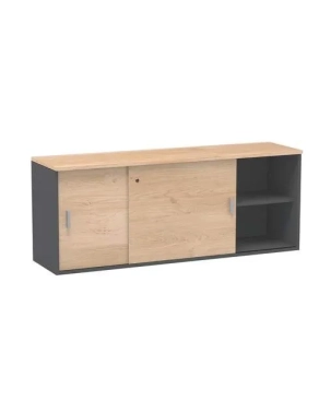 Armario arcon 72x160 roble cuerpo antracita Eden