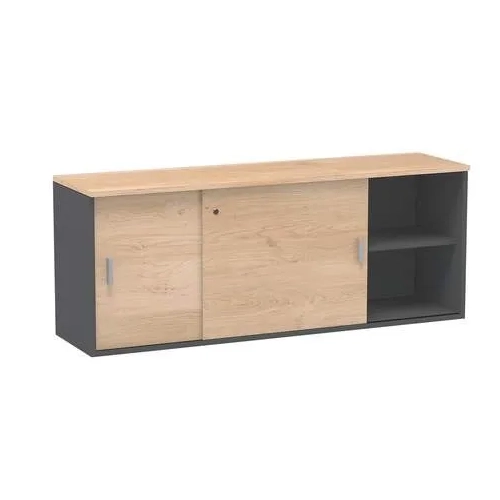 Armario arcon 72x160 roble cuerpo antracita Eden