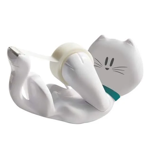 Portarrollos cinta adhesiva gatito scotch