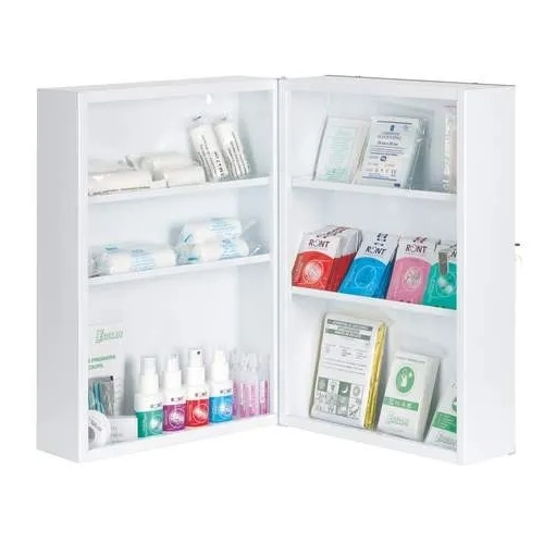 Botiquin metalico blanco 45x32x19