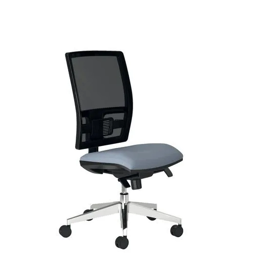 Silla oficina JMB Activ sincro malla patas cromadas gris