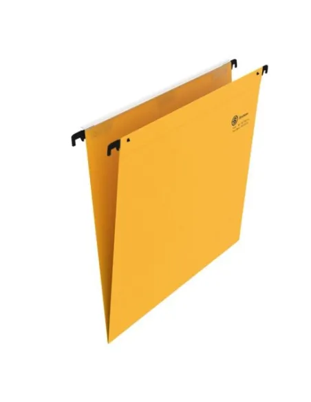 Carpeta colgantes A4 visor superior color amarilla