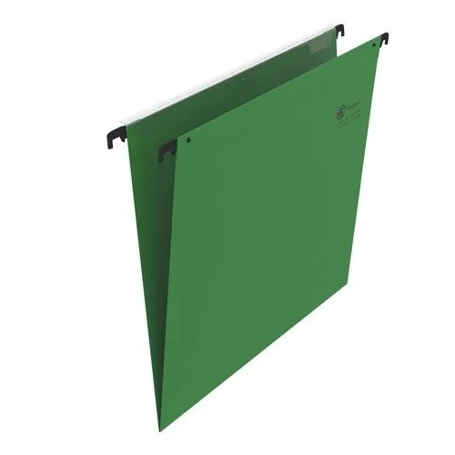 Carpeta colgantes A4 visor superior color verde