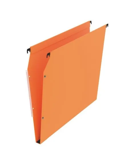 Carpeta colgante A4 visor lateral lomo 15 mm color naranja