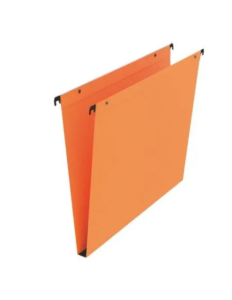 Carpeta colgante A4 visor superior lomo de 15 mm naranja