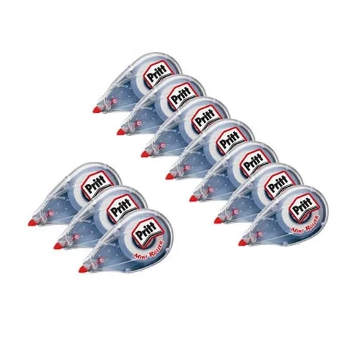 Lote 10 correctores cinta Pritt mini roller