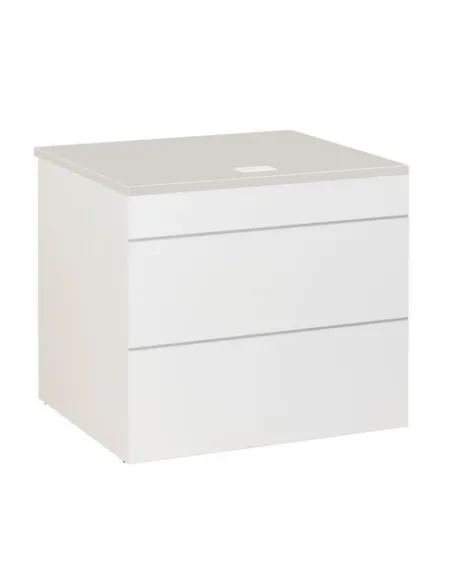 Mostrador bajo recto 74x80 gris Quadri