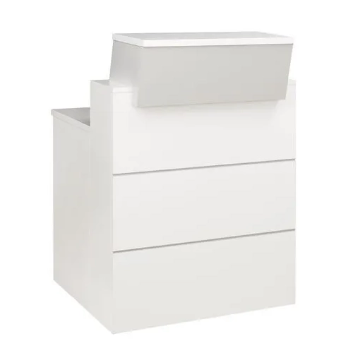 Mostrador alto recto 110x80 gris Quadri