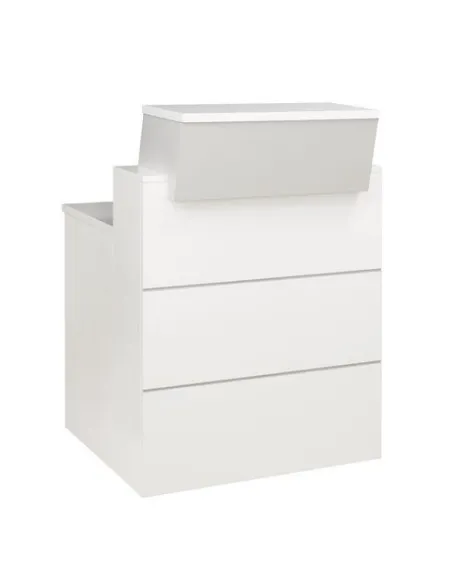 Mostrador alto recto 110x80 gris Quadri