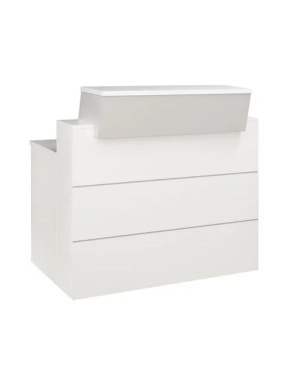 Mostrador alto recto 110x120 gris Quadri