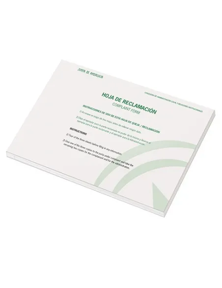 Libro reclamaciones andalucia