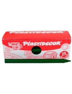 Ceras Plastidecor Bic Kids  color verde oscuro