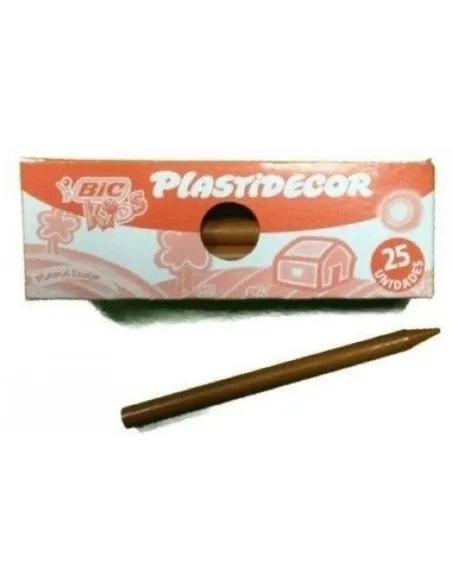 Ceras Plastidecor Bic Kids  color marrón