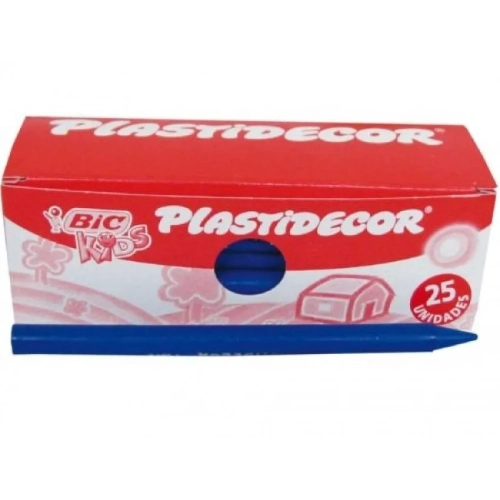 Ceras Plastidecor Bic Kids  color azul marino
