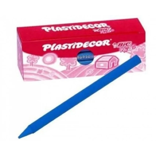 Ceras Plastidecor Bic Kids  color azul claro