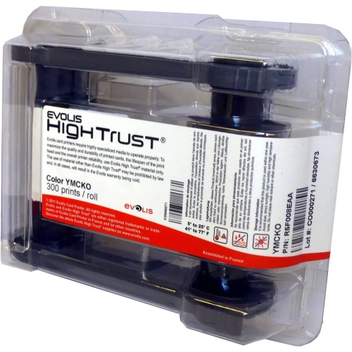 Cinta impresora Evolis Zenius 4 colores R5F008EAA