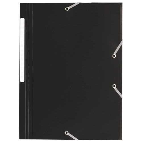 Carpeta 3 solapas p.p. negra JMB