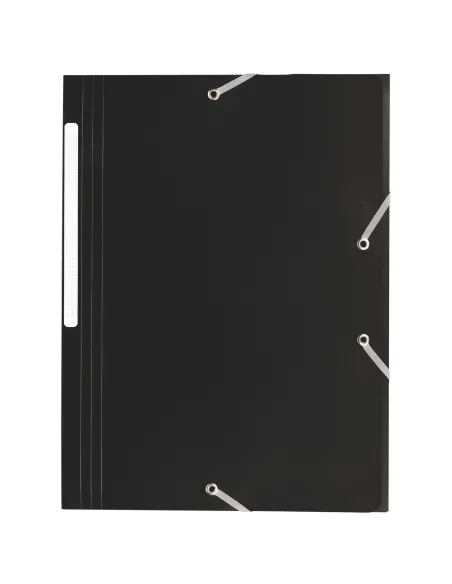 Carpeta 3 solapas p.p. negra JMB
