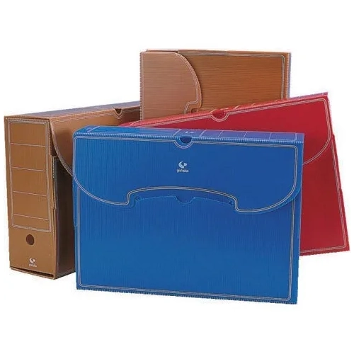 Archivo definitivo plastico folio marrón