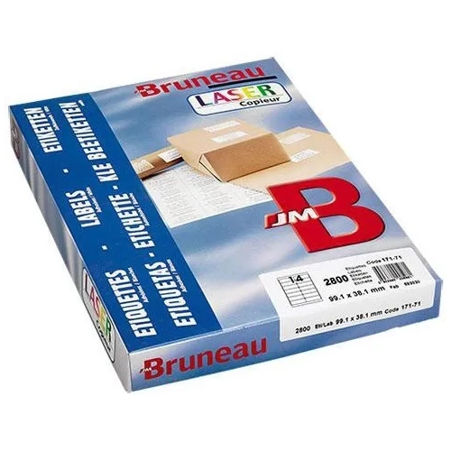 Caja 13000 etiquetas 38,1x21,2 cm Laser