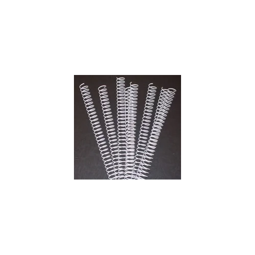 Espirales metálicas 10mm paso 5:1 para encuadernar blanca
