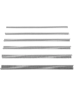 Espirales metálicas 22mm paso 5:1 para encuadernar negra