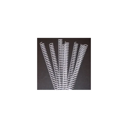 Espirales metálicas 24mm paso 5:1 para encuadernar blanca