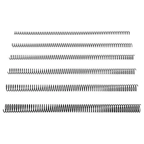 Espirales metálicas 24mm paso 5:1 para encuadernar negra