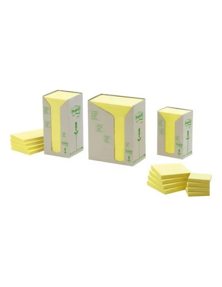 Pack 6 blocs reciclados 76x76 amarillo