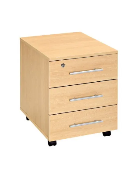 Cajonera madera con ruedas 3 cajones Altys