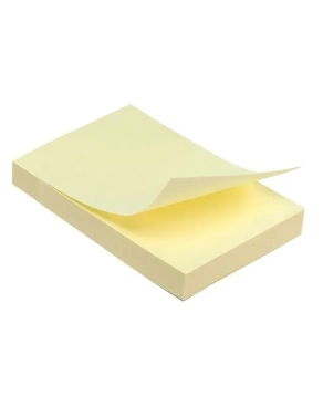 Bloc 100 notas amarillo 76x51