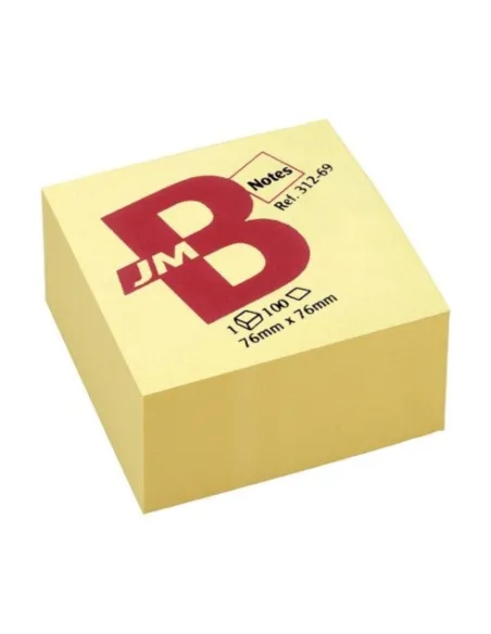 Cubo 400 notas amarillo 76x76mm