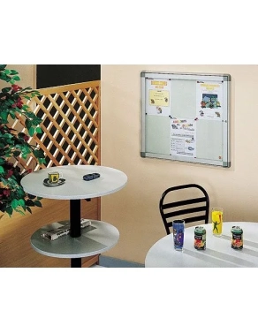 Vitrina interior aluminio 8 hojas