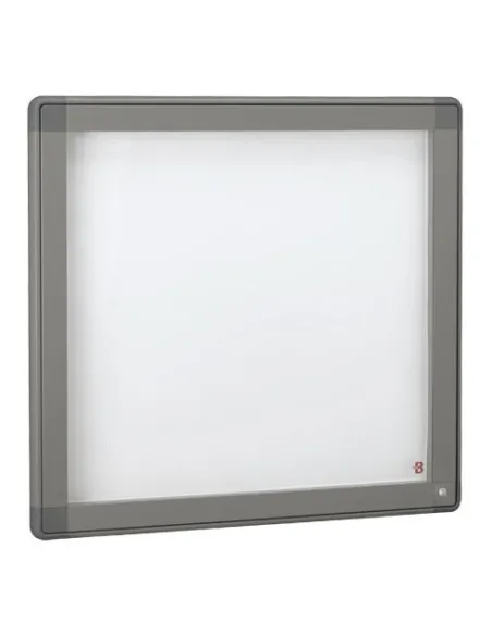 Vitrina exterior 6 hojas gris