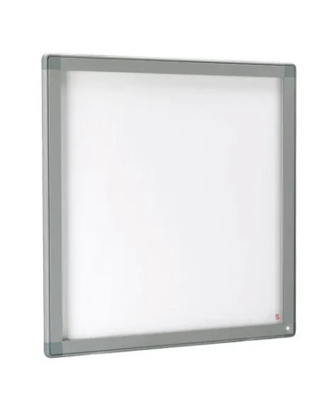 Vitrina exterior 12 hojas gris