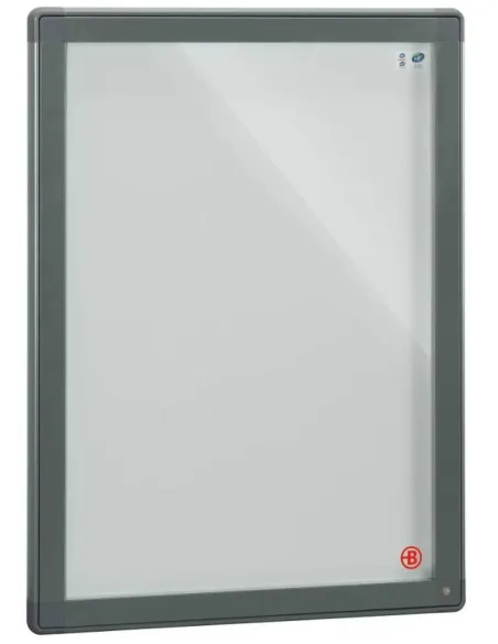 Vitrina exterior 9 hojas gris