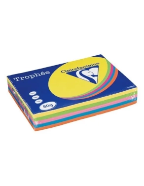 Papel 500h Clairefontaine trophee A4 surtido intenso