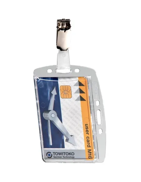 25 identificadores Rigidos con clip durable 1 tarjeta