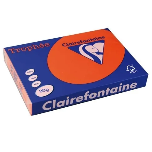 Papel 500 hojas 80gr A3 rojo